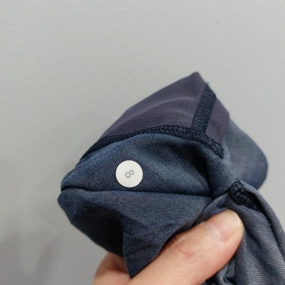 Lululemon Om Commuter Denim Blue Cropped Swift Ultra Light Pant - Picture 7 of 7